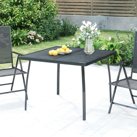 Vidaxl tuintafel 100x100x72 cm staalgaas antracietkleurig