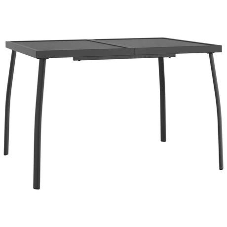 Vidaxl tuintafel 110x80x72 cm staalgaas antracietkleurig