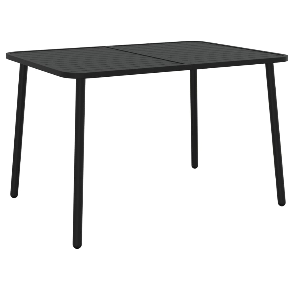 Vidaxl tuintafel 110x80x71 cm staal antracietkleurig