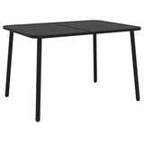 Vidaxl tuintafel 110x80x71 cm staal antracietkleurig