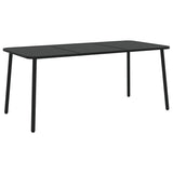 Vidaxl tuintafel 165x80x71 cm staal antracietkleurig