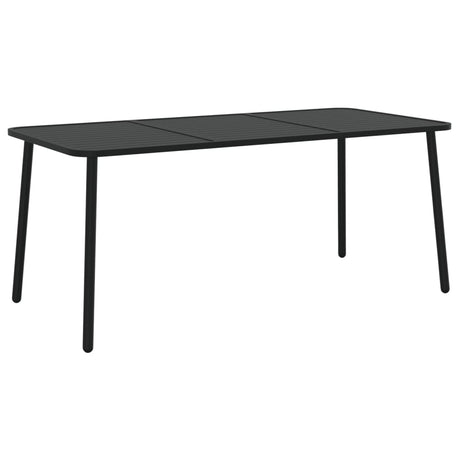 Vidaxl tuintafel 165x80x71 cm staal antracietkleurig