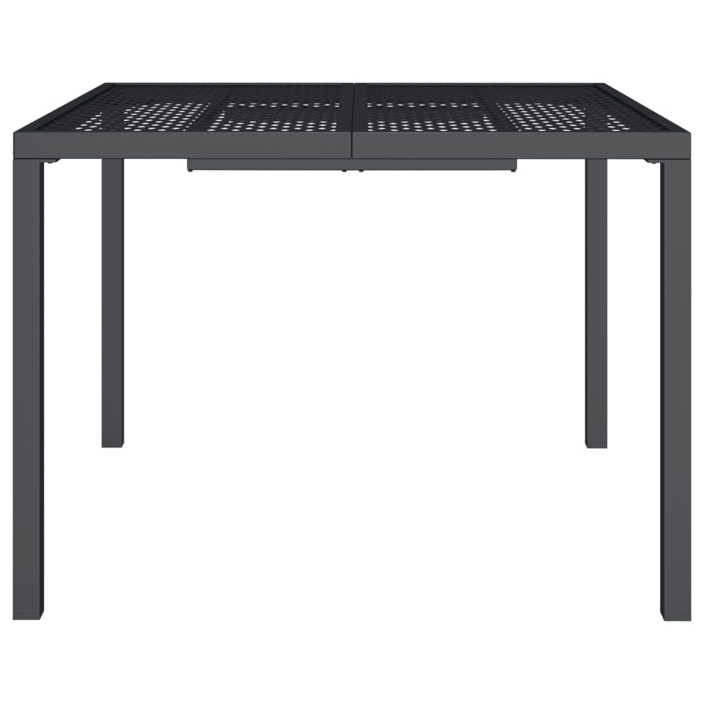 Vidaxl tuintafel 100x100x72 cm staal antracietkleurig