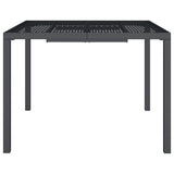 Vidaxl tuintafel 100x100x72 cm staal antracietkleurig