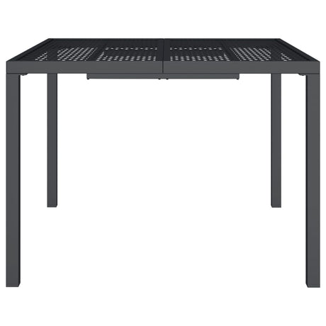 Vidaxl tuintafel 100x100x72 cm staal antracietkleurig