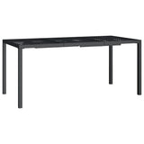 Vidaxl tuintafel 165x80x72 cm staal antracietkleurig