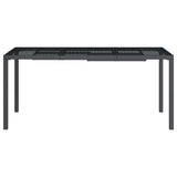 Vidaxl tuintafel 165x80x72 cm staal antracietkleurig