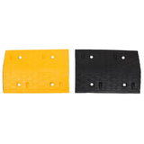 Vidaxl Speed ​​Bocks 2 PCS 97x32.5x4 cm de goma amarillo y negro