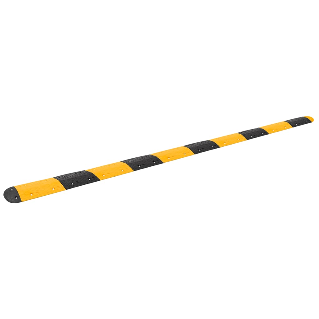 Vidaxl Speed ​​Threshold 517x32.5x4 cm Yellow et noir en caoutchouc et noir