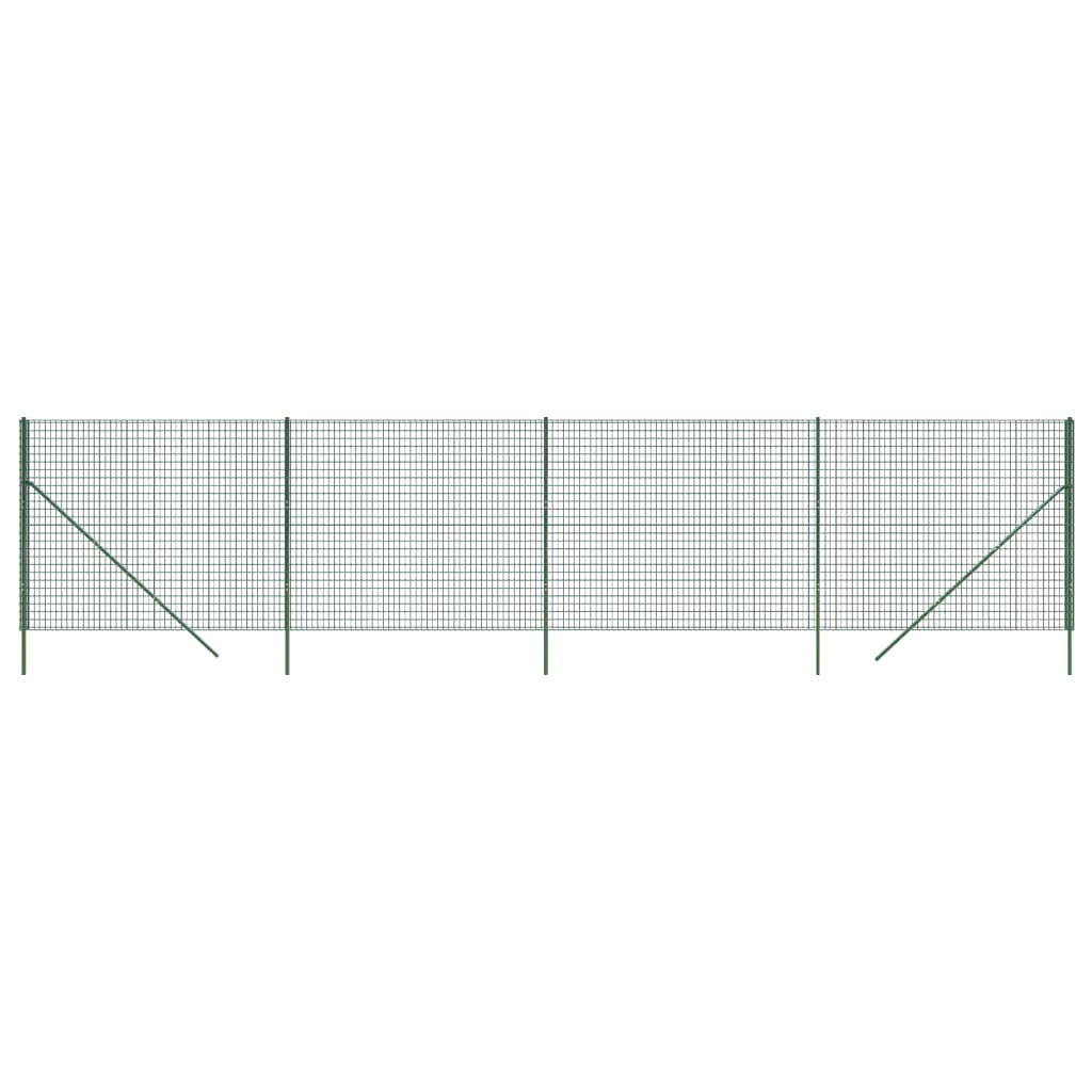 Vidaxl Wire Mesh Fet 2x10 M Galvaniserat stålgrönt