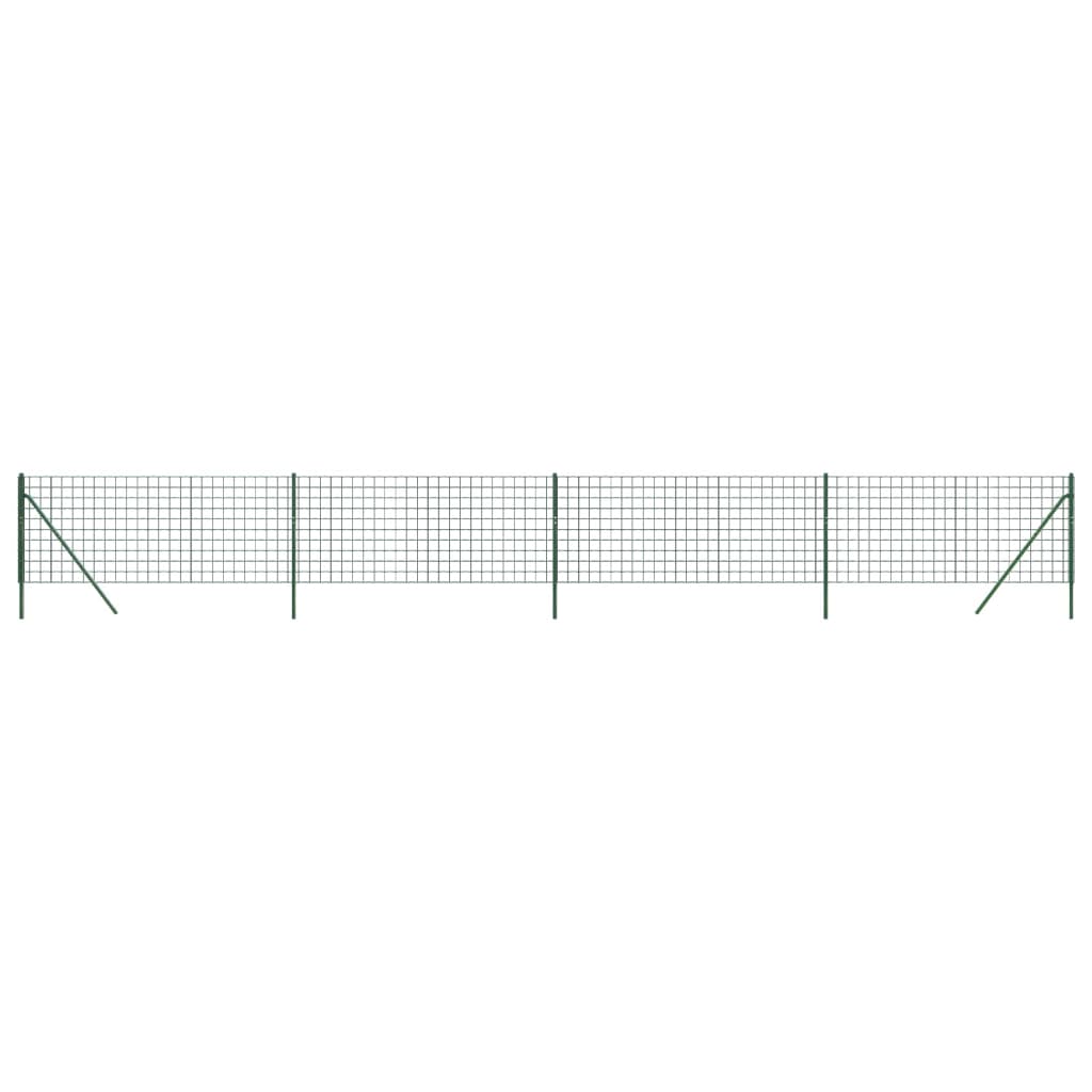 Vidaxl Wire Mesh Fet 0,8x10 M Galvaniserat stålgrönt