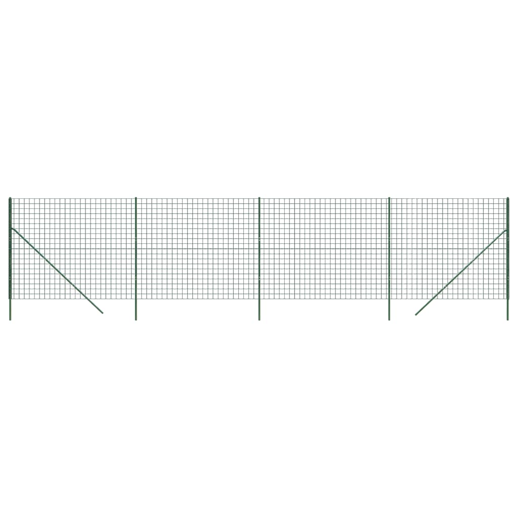 Vidaxl Wire Mesh Fet 1.4x10 M Galvaniserat stålgrönt