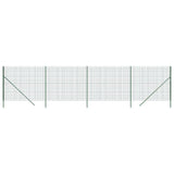 Vidaxl draadgaashek 2x10 m gegalvaniseerd staal groen
