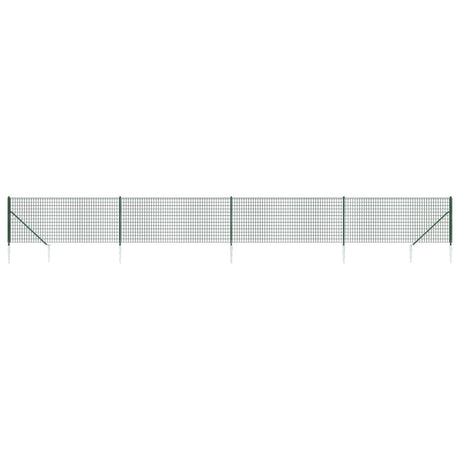 Vidaxl draadgaashek met grondankers 0,8x10 m groen