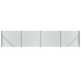 Vidaxl draadgaashek met grondankers 2,2x10 m groen