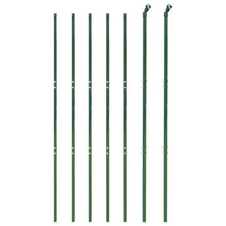 Vidaxl draadgaashek met grondankers 2,2x10 m groen