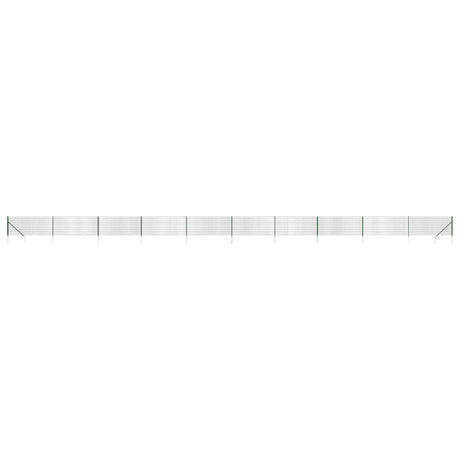 Vidaxl draadgaashek met grondankers 0,8x25 m groen
