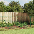 Vidaxl draadgaashek met grondankers 1x25 m groen