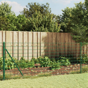 Vidaxl draadgaashek met grondankers 1x25 m groen