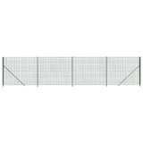 Vidaxl Wire mesh fet with flens 2x10 m green