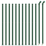 Vidaxl Wire mesh fence with flens 1x25 m green