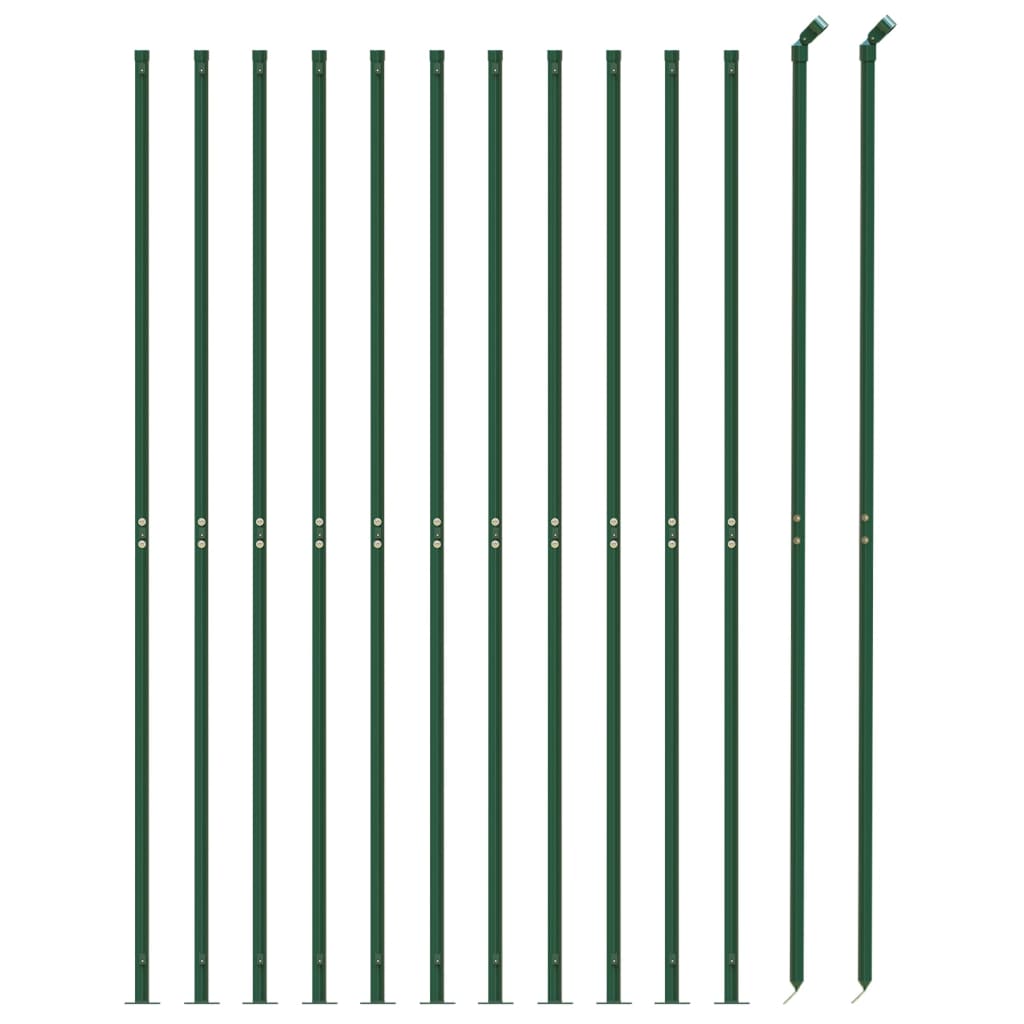 FET a rete filo Vidaxl con flangia 1.6x25 m verde