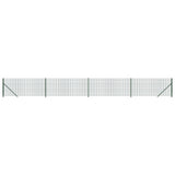 Vidaxl draadgaashek met flens 1,1x10 m groen
