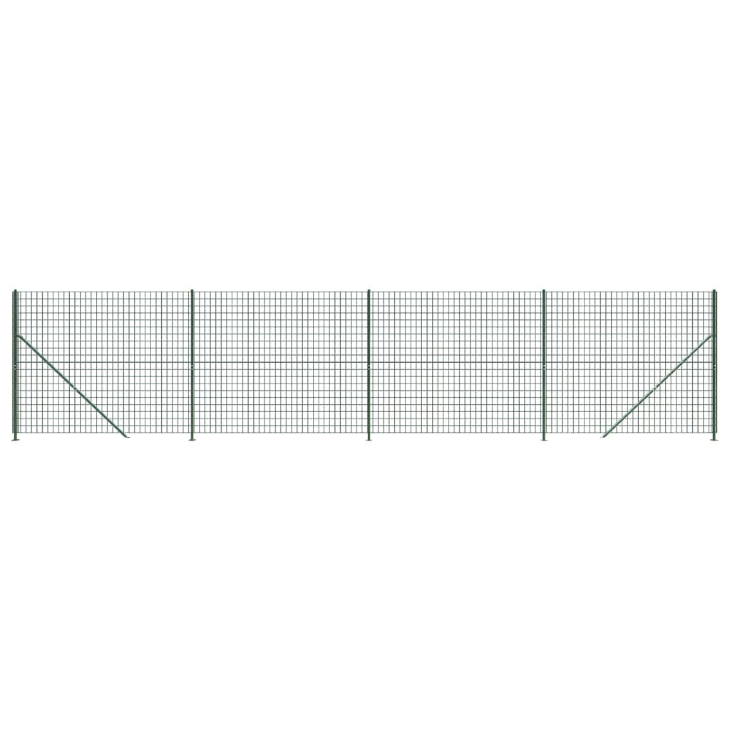 Vidaxl Wire Mesh Fet med fläns 1,8x10 m grön