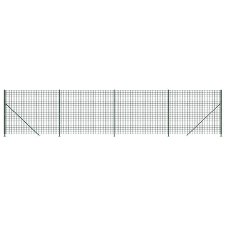 Vidaxl draadgaashek met flens 2,2x10 m groen