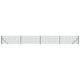 Vidaxl draadgaashek met flens 0,8x10 m groen