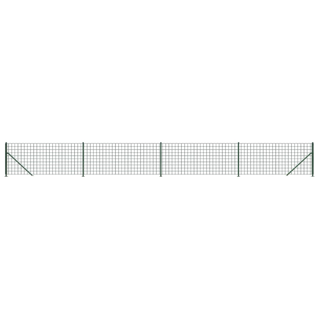 Vidaxl Drahtgitter FET mit Flansch mit 0,8 x 10 m grün