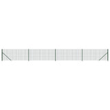 Vidaxl draadgaashek met flens 1,1x10 m groen