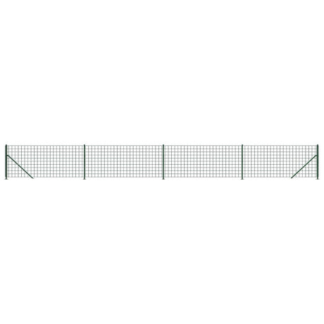 Vidaxl draadgaashek met flens 1,1x10 m groen
