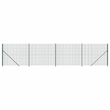 Vidaxl draadgaashek met flens 1,4x10 m groen