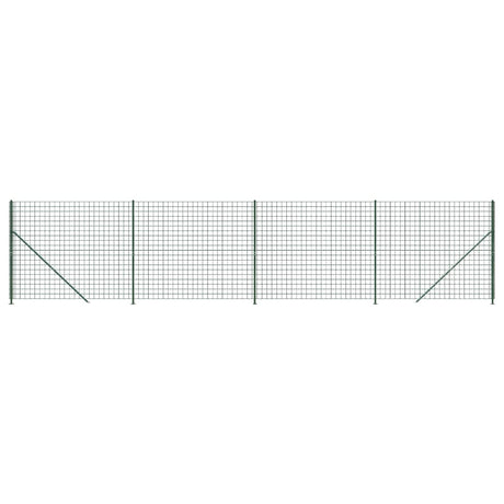 Vidaxl draadgaashek met flens 1,6x10 m groen