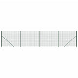 Vidaxl draadgaashek met flens 1,8x10 m groen