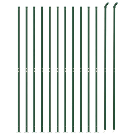 Vidaxl draadgaashek met flens 1x25 m groen