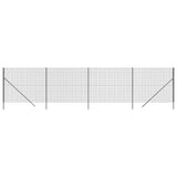 Mesh de alambre Vidaxl FET 1.6x10 M de acero galvanizado antracita