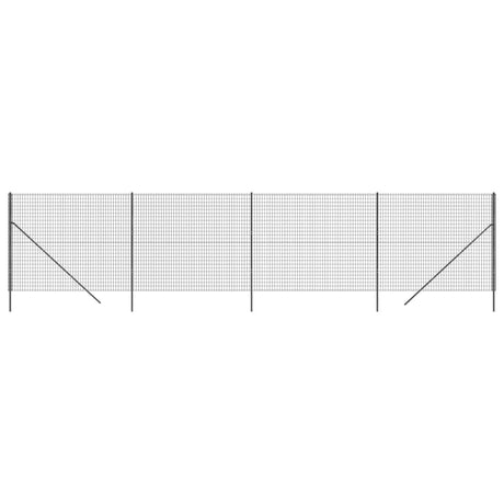 Vidaxl draadgaashek 1,8x10 m gegalvaniseerd staal antracietkleurig