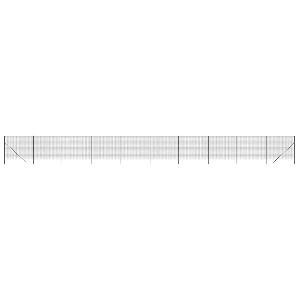 Vidaxl Wire Mesh Fet 1,6x25 M Galvaniseret stål Antracitfarve