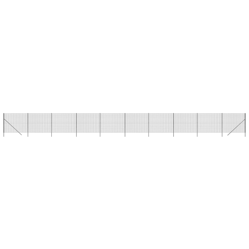 Vidaxl Wire Mesh FET 1,8x25 M galvanisert stål Antracitt -farget