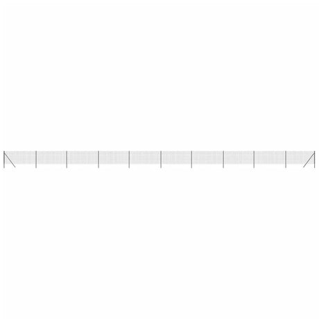 Vidaxl draadgaashek 0,8x25 m gegalvaniseerd staal antracietkleur