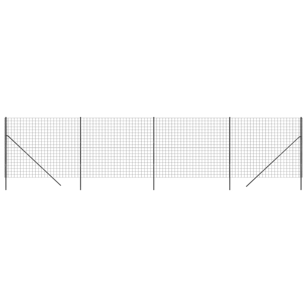 Vidaxl Wire Mesh Fet 1.4x10 M Galvaniserad stål Anthracite -färgad