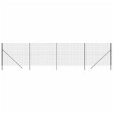 Vidaxl draadgaashek 1,8x10 m gegalvaniseerd staal antracietkleurig