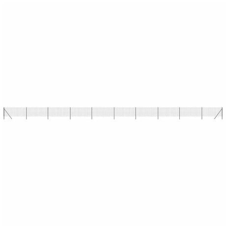 Vidaxl draadgaashek 0,8x25 m gegalvaniseerd staal antracietkleur