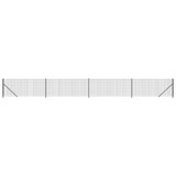 Vidaxl draadgaashek met flens 1,1x10 m antracietkleurig