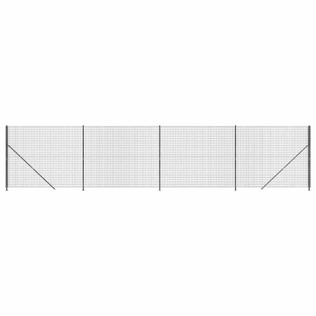Vidaxl draadgaashek met flens 1,6x10 m antracietkleurig