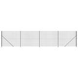 Vidaxl Wire Mesh Fet med fläns 1,6x10 M Anthracite -färgad