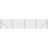 Vidaxl draadgaashek met flens 1,4x10 m antracietkleurig
