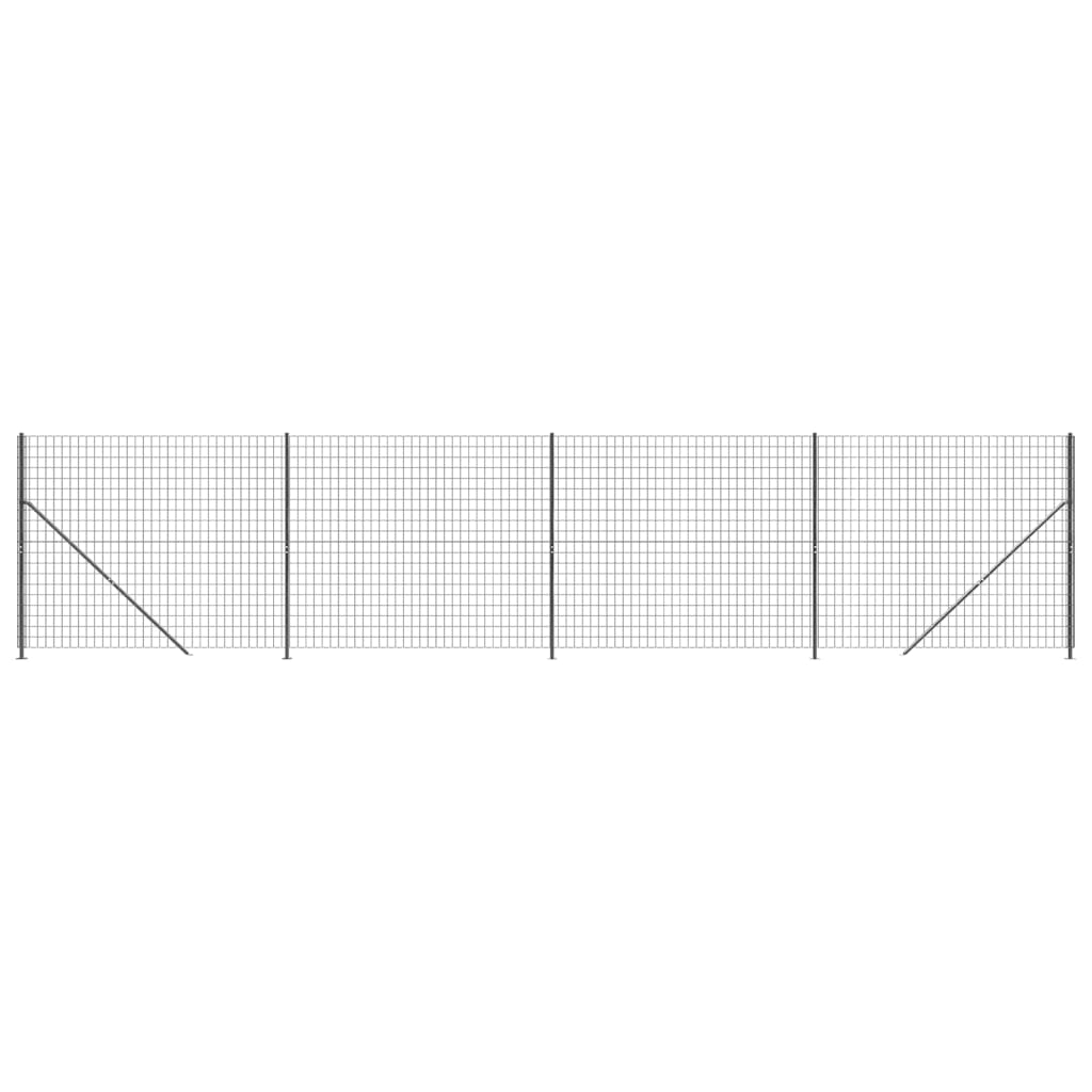 Vidaxl Wire Mesh FET s přírubou 1,6x10 m antracite -colored